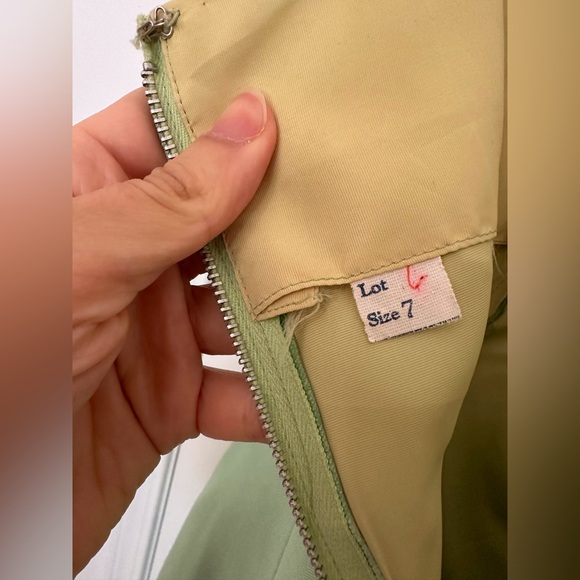 Vintage 60s / 70s Dress, Mint Green in excellent condition - Picture 4 of 4